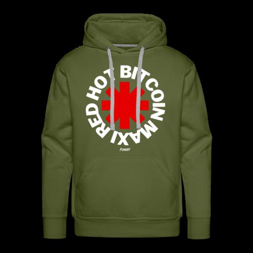 Red Hot Bitcoin Maxi Hoodie Sweatshirt