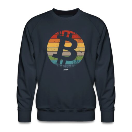 Retro Bitcoin Crewneck Sweatshirt