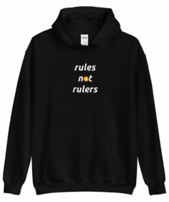 Rules Not Rulers Unisex Bitcoin Hoodie