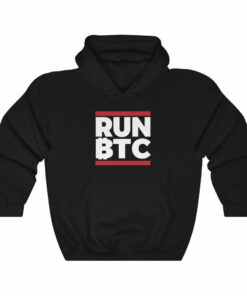 Run Bitcoin BTC Hoodie Run Bitcoin BTC Hoodie