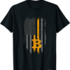 Satoshi T-Shirt BTC Bitcoin American Flag Crypto Revolution