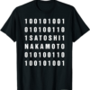 Satoshi T-Shirt Binary 100101001 Nakamoto Bitcoin Blockchain