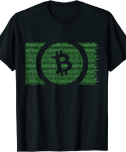 Satoshi T-Shirt Bitcoin Cash Satoshi Nakamoto Whitepaper