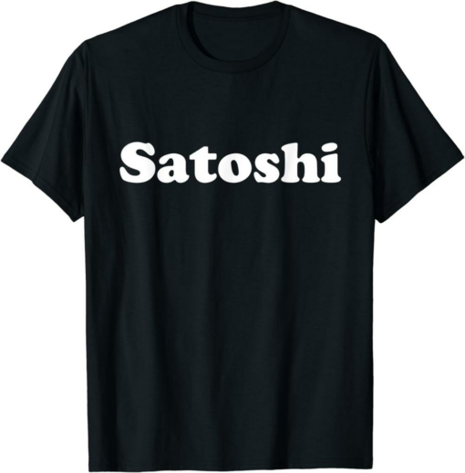 Satoshi T-Shirt Blockchain Crypto Funny Meme