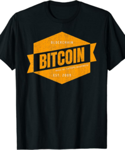 Satoshi T-Shirt Blockchain Nakamoto Bitcoin Crypto