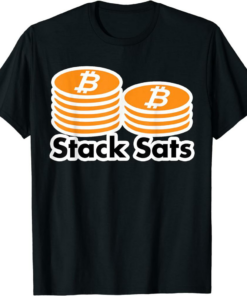 Satoshi T-Shirt Build Your Bitcoin Stack Sats BTC
