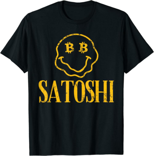 Satoshi T-Shirt Funny Est 2009 Bitcoin Creator Blockchain