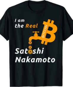 Satoshi T-Shirt I Am Nakamoto Funny Bitcoin Gift