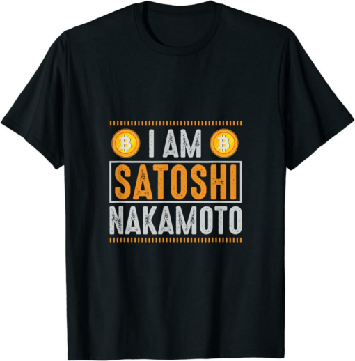 Satoshi T-Shirt Identity I am Satoshi Nakamoto