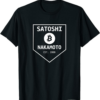 Satoshi T-Shirt Nakamoto Bitcoin BTC Cryptocurrency