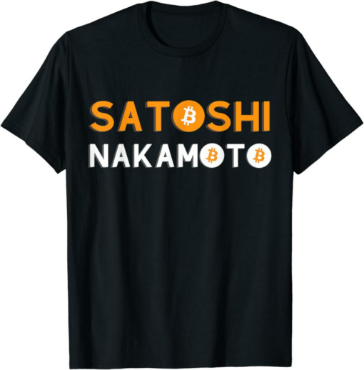 Satoshi T-Shirt Nakamoto Crypto Bitcoin Maximalist