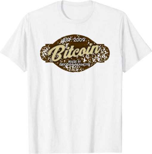 Satoshi T-Shirt Nakamoto Vintage Bitcoin