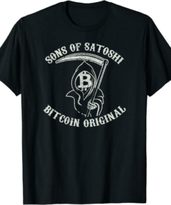 Satoshi T-Shirt Sons Of Satoshi Bitcoin Chapter I Funny