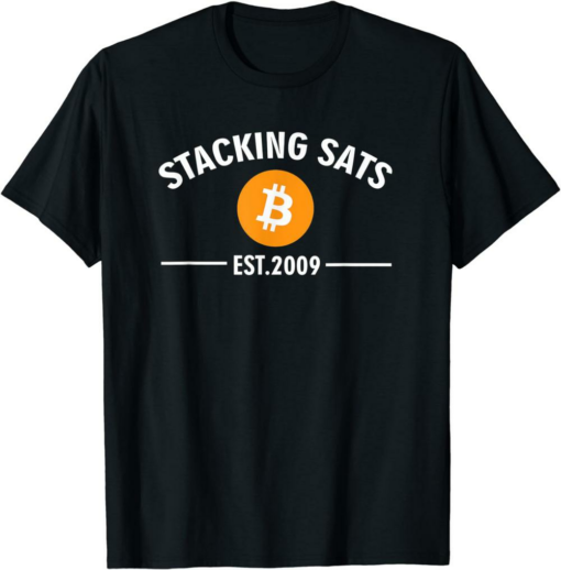 Satoshi T-Shirt Stacking Sats Bitcoin BTC Crypto