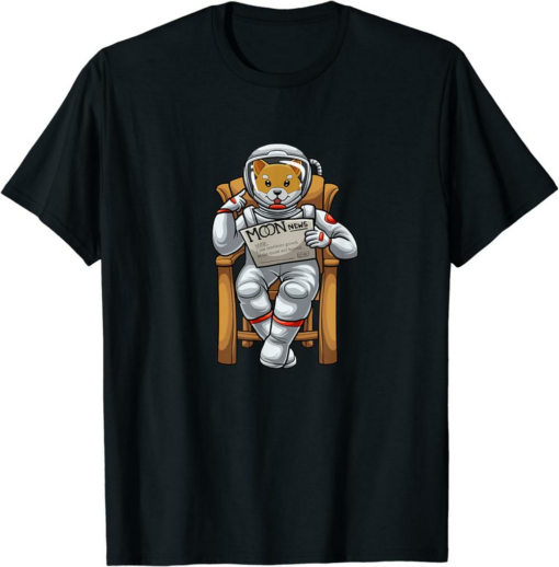 Shiba Inu Coin T-Shirt Dogecoin In Space Crypto Token