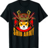 Shiba Inu Coin T-Shirt Funny Samurai Shib Army Meme Perfect