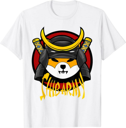 Shiba Inu Coin T-Shirt Shib Army Crypto Samurai