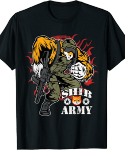 Shiba Inu Coin T-Shirt Shib Army Soldier Crypto