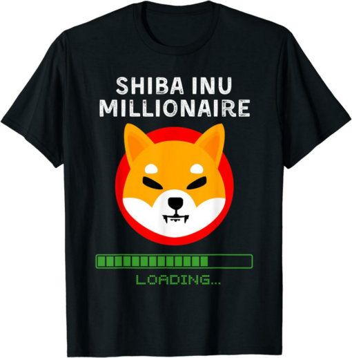Shiba Inu Coin T-Shirt Shib Token Millionaire Loading