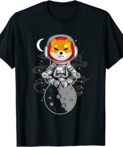 Shiba Inu Coin T-Shirt Spacesuit Moon Shib Army Crypto Token