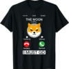 Shiba Inu Coin T-Shirt The Moon Shiba Is Calling And I Must