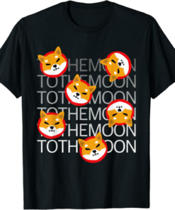 Shiba Inu Coin T-Shirt To The Moon Shiba Token Funny