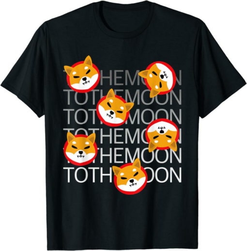 Shiba Inu Coin T-Shirt To The Moon Shiba Token Funny