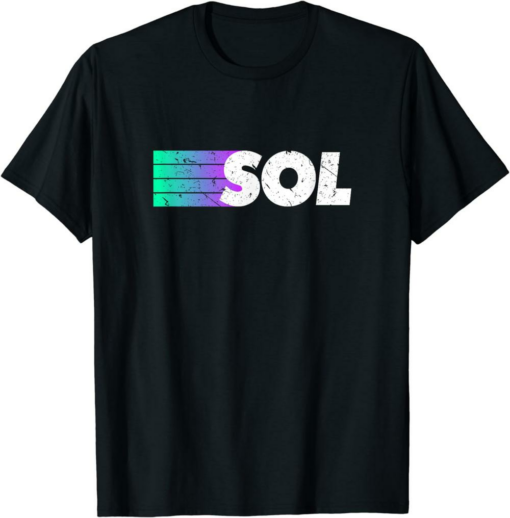 Solana Blockchain T-Shirt Crypto Cryptocurrency