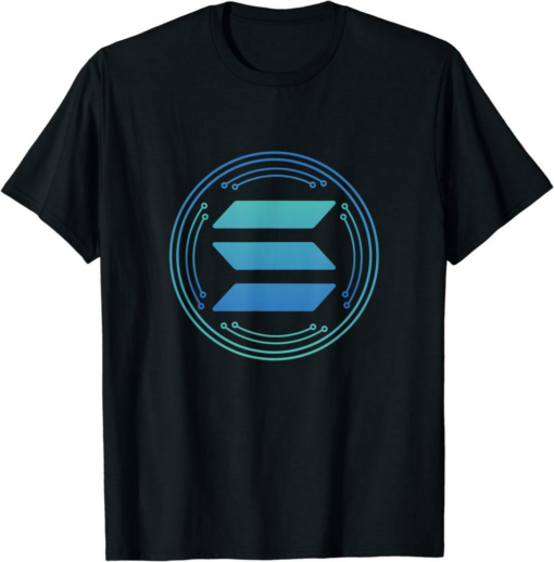 Solana Blockchain T-Shirt Crypto SOL Cryptocurrency Platform