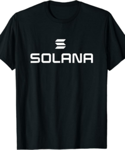 Solana Blockchain T-Shirt Crypto SOL Logo