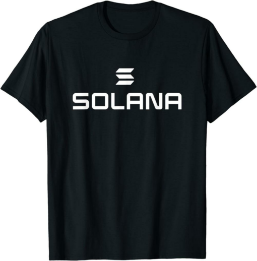 Solana Blockchain T-Shirt Crypto SOL Logo