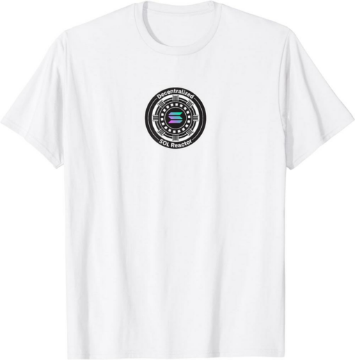 Solana Blockchain T-Shirt Crypto SOL Reactor To The Moon