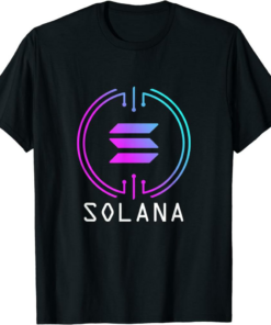 Solana Blockchain T-Shirt Cryptocurrency SOL Decentralized