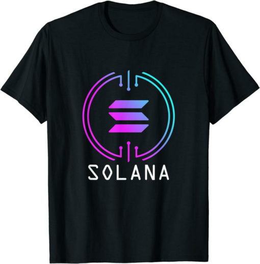 Solana Blockchain T-Shirt Cryptocurrency SOL Decentralized