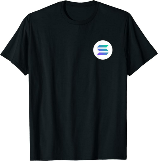 Solana Blockchain T-Shirt Cryptocurrency SOL Logo