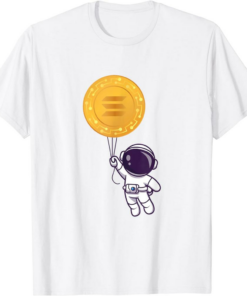 Solana Blockchain T-Shirt Funny Cryptocurrency Space Man