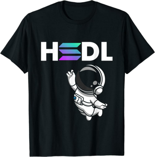 Solana Blockchain T-Shirt Hold SOL Moon Cryptocurrency