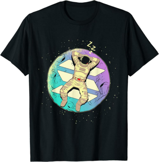 Solana Blockchain T-Shirt SOL Coin Astronaut To The Moon