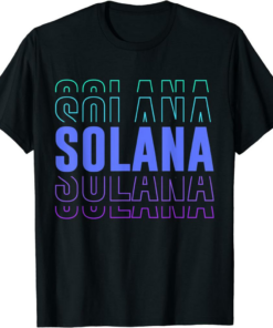 Solana Blockchain T-Shirt SOL Coin Decentralized Application