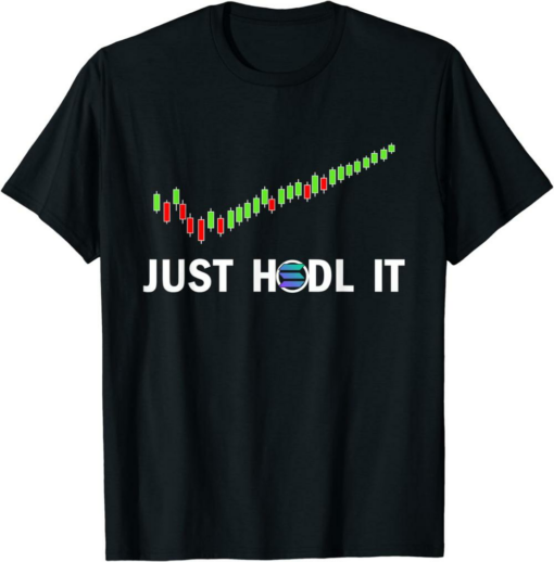 Solana Blockchain T-Shirt SOL Token Just HODL It Funny