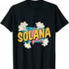 Solana Blockchain T-Shirt SOL Vintage Text Font Explosion