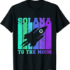 Solana Blockchain T-Shirt To The Moon SOL Crypto Coin