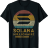 Solana Blockchain T-Shirt Vintage Millionaire Crypto