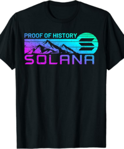 Solana Blockchain T-Shirt Vintage SOL Proof Of History