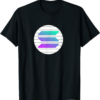 Solana Blockchain T-Shirt White Gradient SOL Coin Crypto