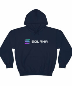 Solana (SOL) Cryptocurrency Symbol Hooded Sweatshirt