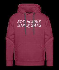 Stay Humble Stack Sats Bitcoin Hoodie Sweatshirt