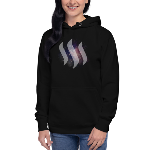 Steem Merch – Universe Women’s Embroidered Pullover Hoodie