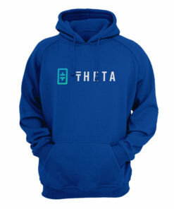 THETA (THETA) Cryptocurrency Symbol Hooded Sweatshirt