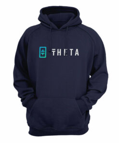 THETA (THETA) Cryptocurrency Symbol Hooded Sweatshirt